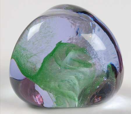 Caithness Paperweight Pebble-Blue/Green - With Box Bx648