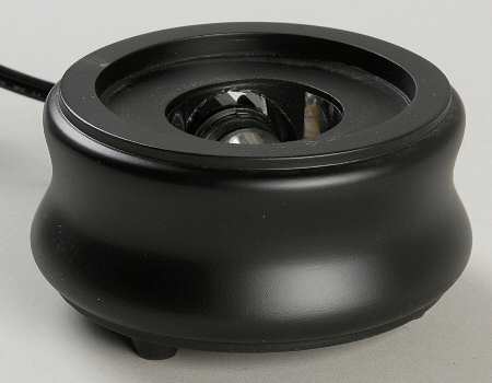 Caithness Paperweight Black Finish Round Display - Display-Lighted Round 2