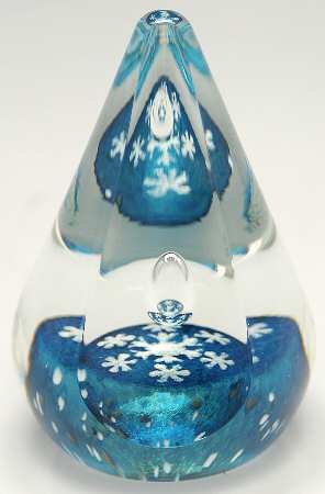 Caithness Paperweight Winter Snowflake - With Box