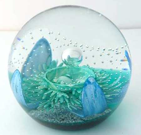 Caithness Paperweight Aquamarina-Collectors - With Box Bx657
