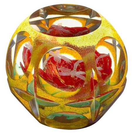 Caithness Paperweight Gilded Beauty - With Box Bx674