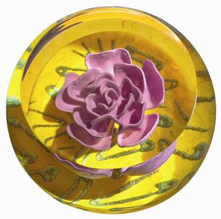 Caithness Paperweight New Rose - With Box Bx676