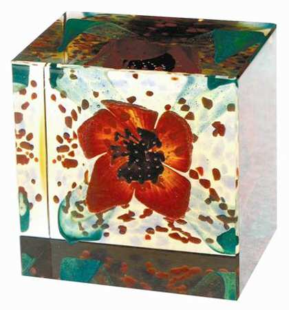 Caithness Paperweight Alfresco-Red - With Box Bx695