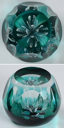 Caithness Paperweight Jubilee Orchid - With Box Bx752