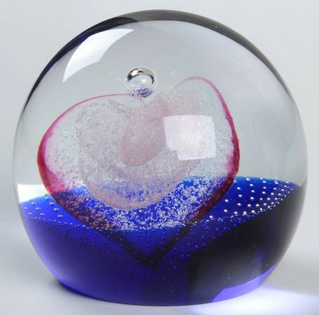 Caithness Paperweight Eternity-Cobalt-Style 1 - With Box Bx751