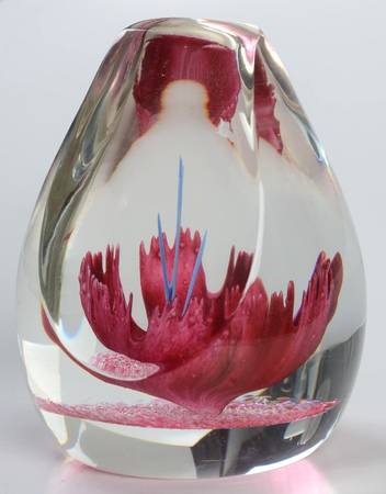 Caithness Paperweight Fantasy Orchid - With Box Bx739