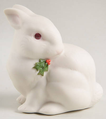 Cybis Figurines Bunny-Snowflake With Holly - No Box