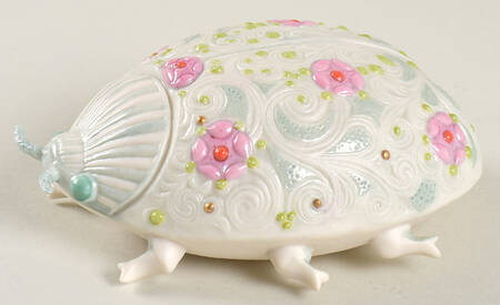 Cybis Figurines Lady Bug-Duchess Of Seven Rosettes - No Box