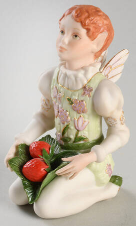 Cybis Figurines Fairy With Strawberries - No Box