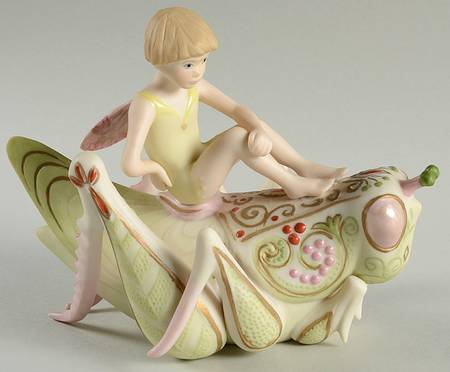 Cybis Figurines Ariel On Grasshopper - No Box