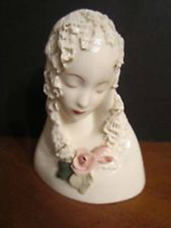 Cybis Figurines Madonna Lace And Pink Rose - No Box