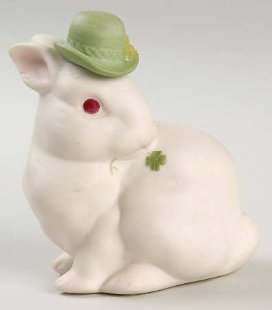 Cybis Figurines Bunny-Patrick-With Green Hat - No Box