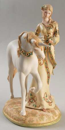 Cybis Figurines Lady And The Unicorn - No Box