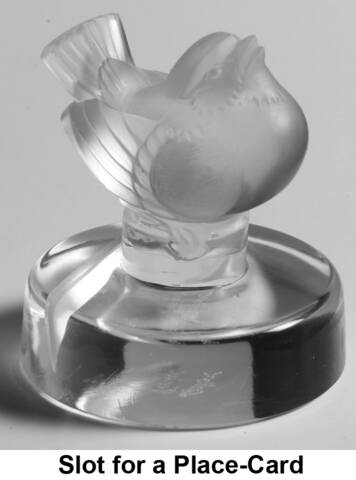 Birds Finch-Placecard Holder - No Box