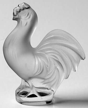 Birds Rooster - Clear - No Box