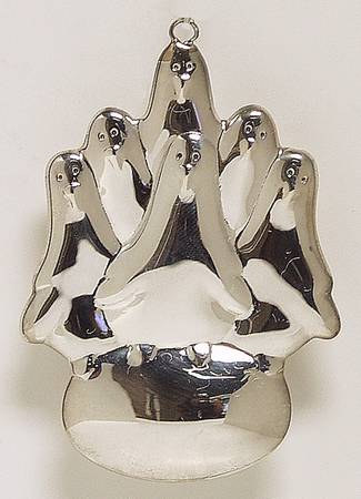 Twelve Days Of Christmas-Ornament 6 Geese A Laying - Boxed