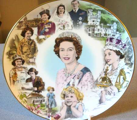 Coalport Royalty Giftware Elizabeth Ii 60th Birthday Pla - Boxed