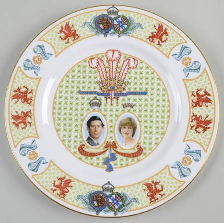 Coalport Royalty Giftware Charles & Diana Wedding Plate - Boxed
