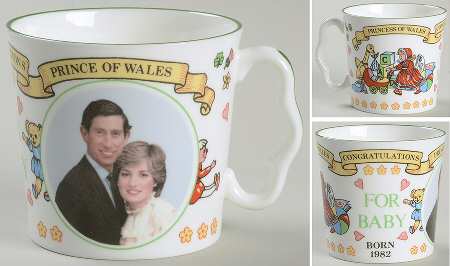 Coalport Royalty Giftware Prince William Birth Mug - Boxed