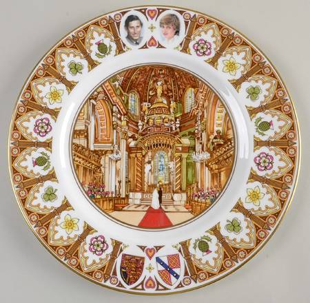 Coalport Royalty Giftware Charles & Diana Wedding Plate - No Box
