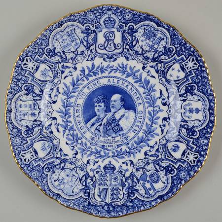 Coalport Royalty Giftware Edward Vii & Alexandra Coronation Plate - No Box