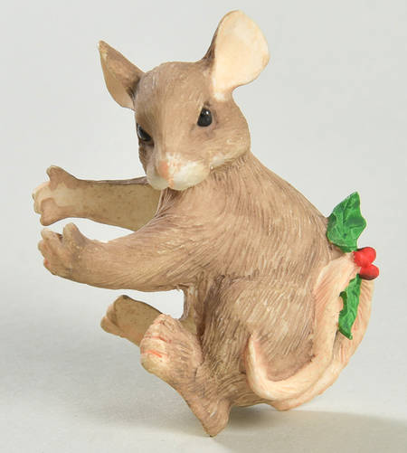 Charming Tails Holly Candleholder - With Box-Bx541