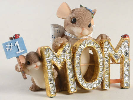 Charming Tails Number One Mom - With Box