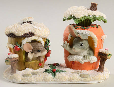Charming Tails Merry Christmas From Our House To Yours - With Box Bx348