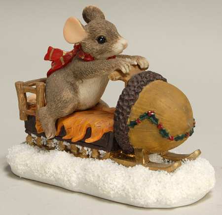 Charming Tails Maxine's Snowmobile Ride-Naled - Boxed