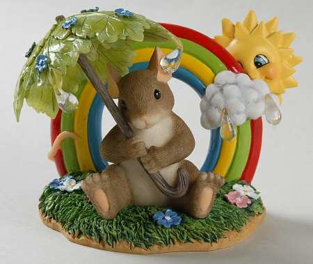 Charming Tails There's No Rainbow Without The Rain - Boxed