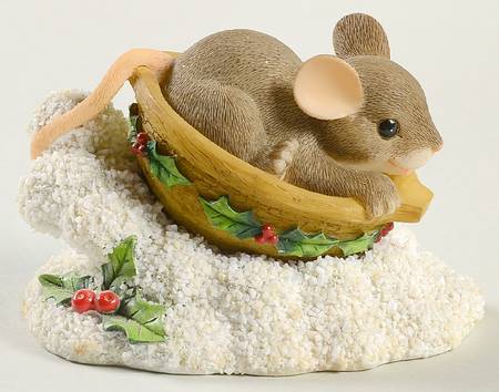 Charming Tails Sledding Nut - With Box Bx362