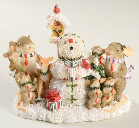 Charming Tails Singin' Snow Tunes - Bx361 With Box