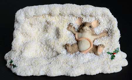 Charming Tails Maxine Making Snow Angels - Boxed