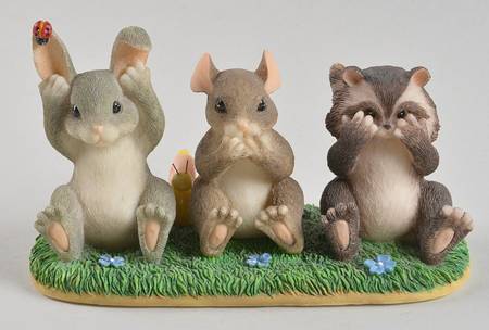 Charming Tails Hear, See, And Speak No Evil - With Box Bx336
