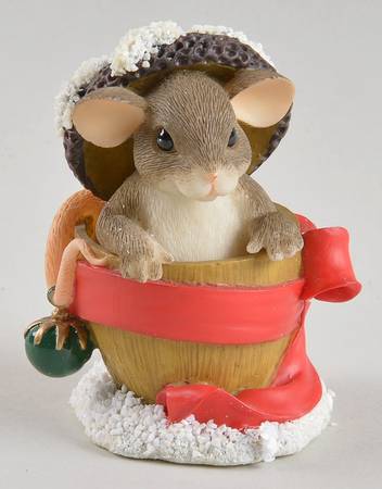 Charming Tails Holly Day Dreams Lidded Box - Boxed