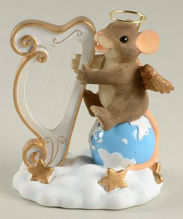 Charming Tails Harp The Herald Angels Sing - Boxed
