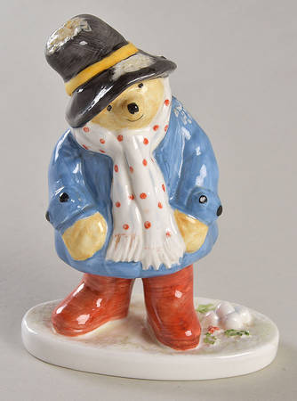 Paddington Bear In The Snow-1st Version-Oval Base - No Box