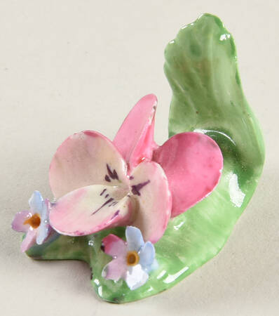 Coalport Florals Placecard Pink Pansy - No Box
