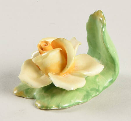 Coalport Florals Yellow Rose Placecard - No Box