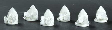 Coalport Florals Flower Placecard-Set/6-White - Boxed
