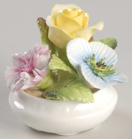 Coalport Florals Flowers In Shallow Bowl - With Box