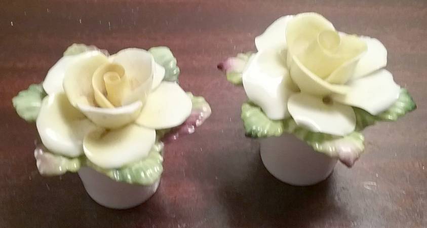 Coalport Florals Yellow Rose Salt & Pepper - No Box