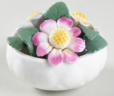 Crown Staffordshire Florals Flower Pot-October - No Box 42