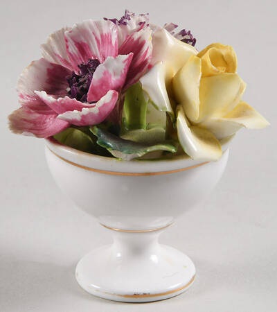 Crown Staffordshire Florals Flowers In Pot - No Box