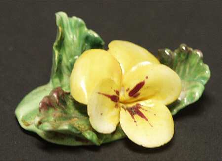 Crown Staffordshire Florals Place Card Holder-Yellow Orchids - Boxed