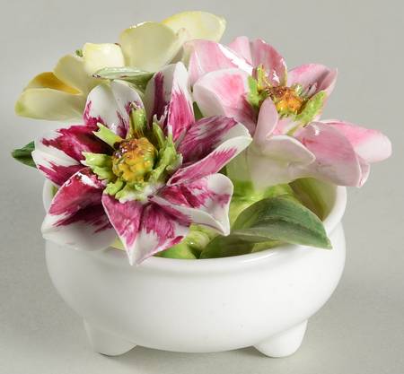 Crown Staffordshire Florals Vase-October - No Box