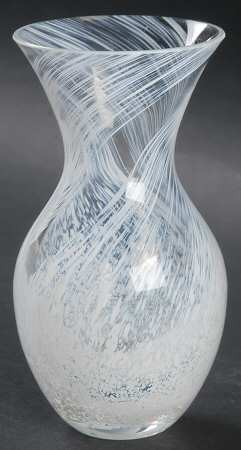 Allegro Collection Swirl Vase-Pearl - Boxed