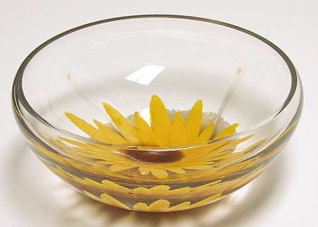 Caithness Museum Collection Sunflower Candle Bowl - Boxed