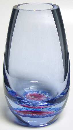 Caithness Museum Collection Waterlilies Teardrop Vase - Boxed