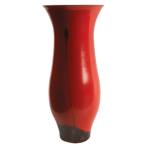 Ebony Collection 9" Flared Vase-Flame - Boxed